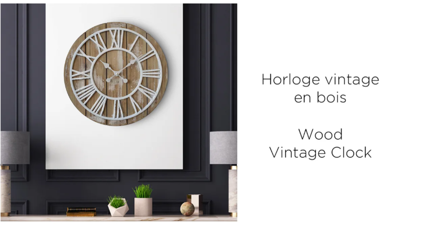 Horloge en bois